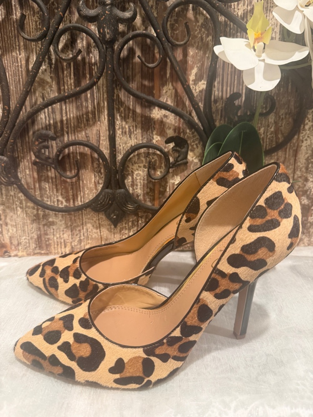 BCBG leopard pumps shoes heels size 9.5 - Picture 5 of 10